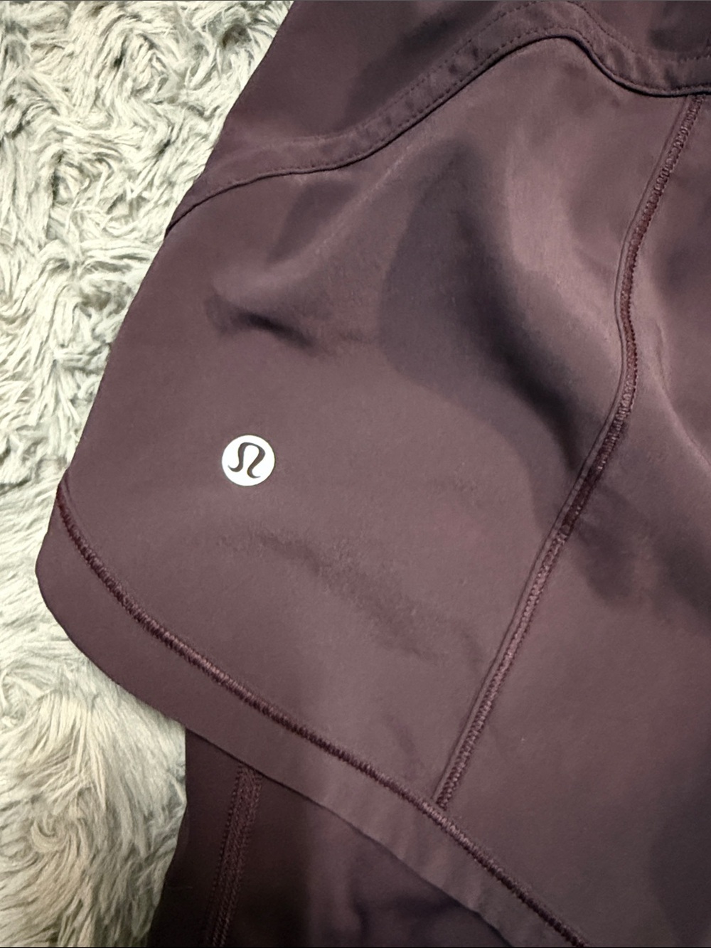 Lululemon Women’s Brown Athletic Layered Shorts size 12 - Picture 3 of 6